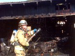 Flames Devour Corvette