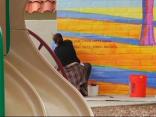 Drab Wall Comes to Life
