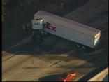 RAW VIDEO, Semi Crash, Fuel Spill