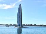 Raw Video: America's Cup Trimarin Wings It