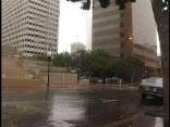 Raw Video: High Winds Rake Downtown