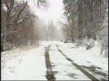 Raw Video: Snow Near Mount Laguna