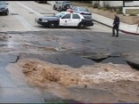 Sinkhole Opens Up During Interview