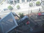 Window Washers Dangle from Building: RAW