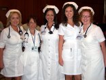 Nurses Don Throwback Uniforms