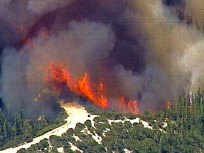 Santa Cruz Mountain Wildfire Rages