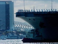 Tearful Goodbyes as USS Nimitz Departs