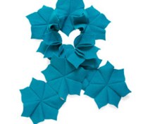 Turquoise Flower Scarf