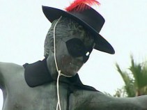 "Cardiff Kook" Wears Mask of Zorro