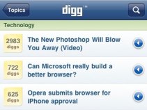 Digg Launches iPhone App