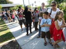 Patients Line Up for Vaccines