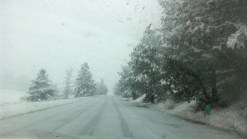 Snow, Rain Falls in San Diego 