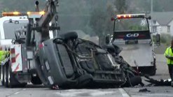 CHP Shuts Down Lane for Overturned Vehicle SR-125, I-8