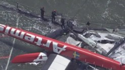Artemis Capsizes in America's Cup Practice
