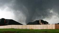 Raw: Massive Funnel Clouds in Oklahoma