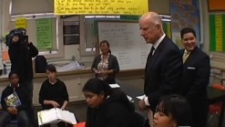 Gov. Brown Visits Barrio Logan School