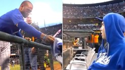 Dodgers' Matt Kemp Gives Fan the Jersey off His Back