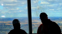 Raw Video: Spectacular World Trade Center View