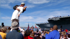 "Kissing Statue" Returns to San Diego Bay