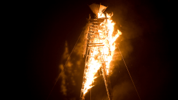 Burning Man Burn Victim's Beef Bumped