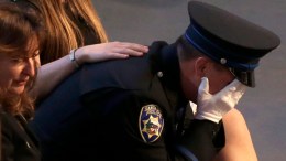 Mourners Say Goodbye at Santa Cruz Police Memorial
