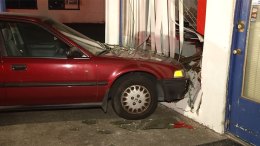 Stolen Car Slams into College Area Store 