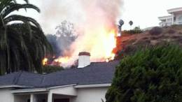 Fire Burns Near La Jolla Homes