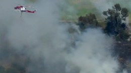 Canyon Fire Burns Near Crawford High School