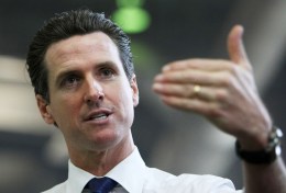 Newsom Finally Polls Ahead of Brown, on Twitter