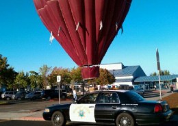 Hot Air Balloon's Off-Course Landing