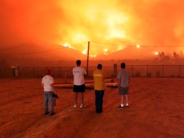Wind Wanes But Threat of Fires Remains