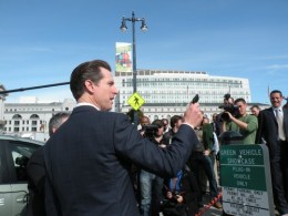 Newsom Drives What He Wants, Parks Where He Wants