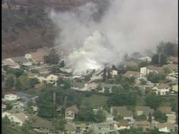 FA18 Crashes Into Homes