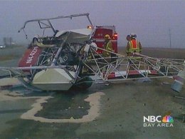 Chopper Crashes on Highway 101