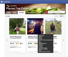 Facebook Shows Where Your Friends Eat