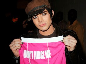 Celebrity Twitpics: Adam Lambert Sends Message via Boxer-Briefs