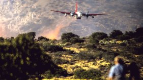 Brush Fire Burns Off SR-52