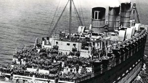 Queen Mary's Memorial Day Salute