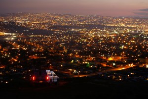 Overlooking the lights of Tijuana, Mexico from Chula Vista