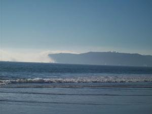the fog in coranado takes point loma