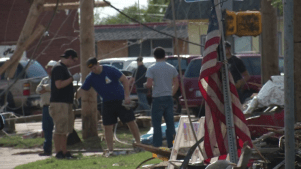 Residents Rally to Clean Up after Tornado