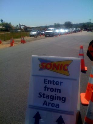 One man told the Union-Tribune he took a vacation day on Monday to eat at Sonic. One man told the Union-Tribune he took a vacation day on Monday to eat at Sonic.