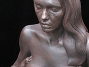 Angelina Breastfeeds in Bronze