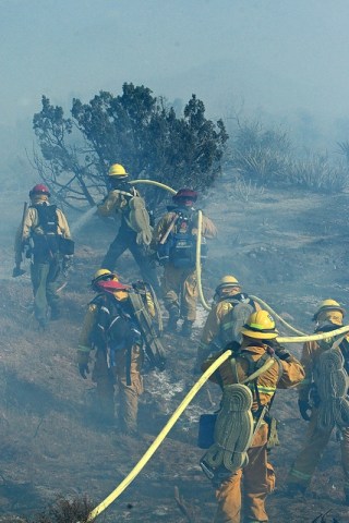 Images: Banner Fire Burns in San Diego East County