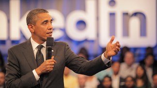 Obama Hits Mountain View for LinkedIn Town Hall