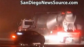 Cement Truck Collision Caught on Cam