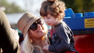 Christina Aguilera Throws B'Day Bash for Son at Legoland
