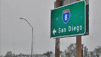 I-8 Closed at Alpine, Ocotillo