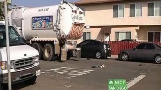 Child Suffers Major Injuries After Hit by Trash Truck