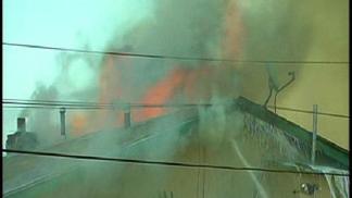 Homes Burn in La Mesa